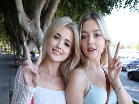 ロスの大学に潜入してナンパしたLAガールズに高収入バイトの依頼　ニコール（21）＆ジル（20） サンプル動画サムネイル